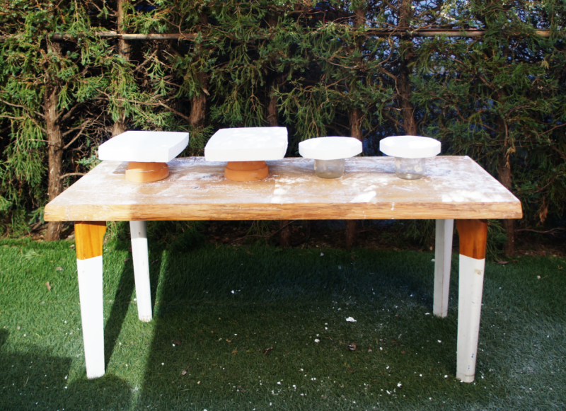 Plaster molds for kansitsu.