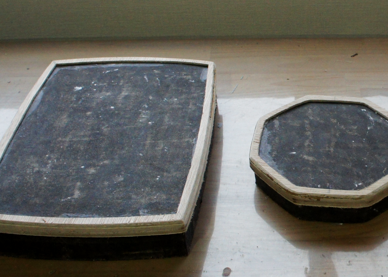 Wooden parts for Kanshitsu - After they are attached, the shape is smoothed out using a planer and sandpaper.