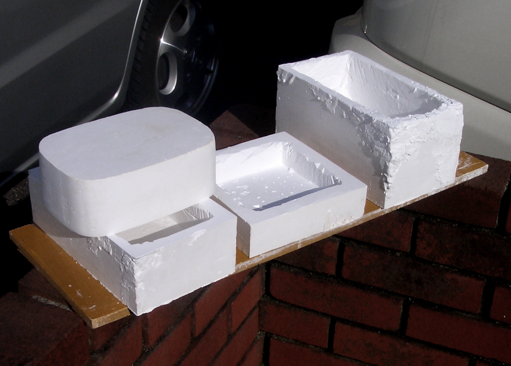 Dry the plaster model for kanshitsu.