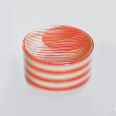 北岡省三作 堆漆茶入「月映」