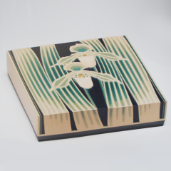 北岡省三作 彫漆箱「精彩」