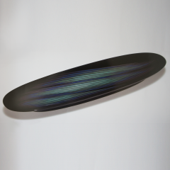 北岡省三作 彫漆盛器「せせらぎ」